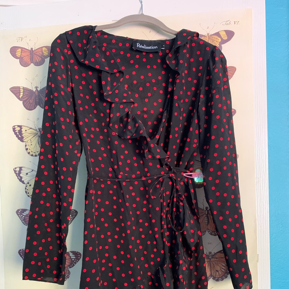 Realisation par dress the Alexandra red and black